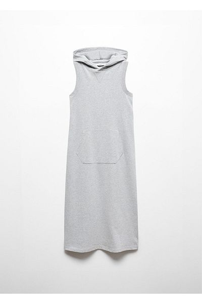 MANGO Woman Gray Women's Dress 67057909