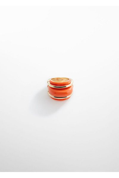 MANGO Women's Coral Ring 67086033