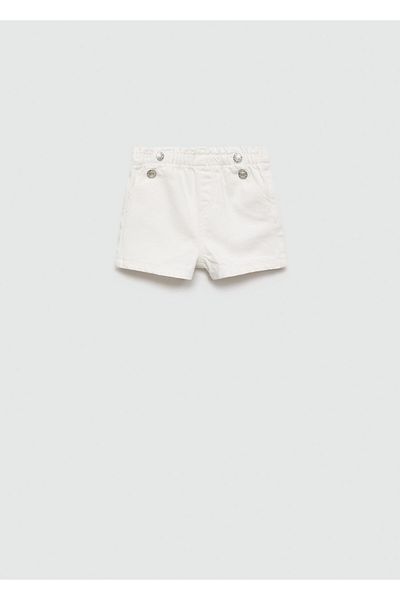 MANGO Woman Pantaloni scurți albi și bermude pentru fetiță 67037914