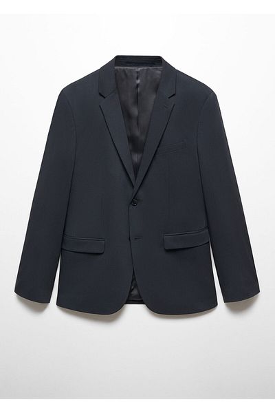 MANGO Navy Blue Men's Blazer Jacket 67150622