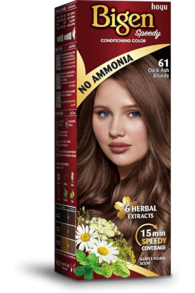 BİGEN Pigment Speedy Hair Dye 40g Ammonia Free 61 Dark Ash Blonde