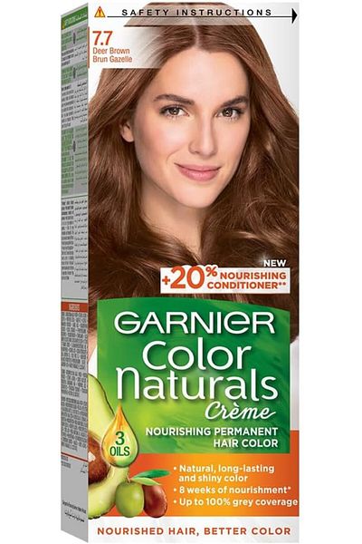 Garnier صبغة غارنية Color Naturals 7.7 لون شعر بني غزالي