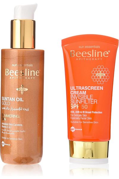 Beesline Beesline Gold Tanning Oil Sunscreen SPF 50 Free