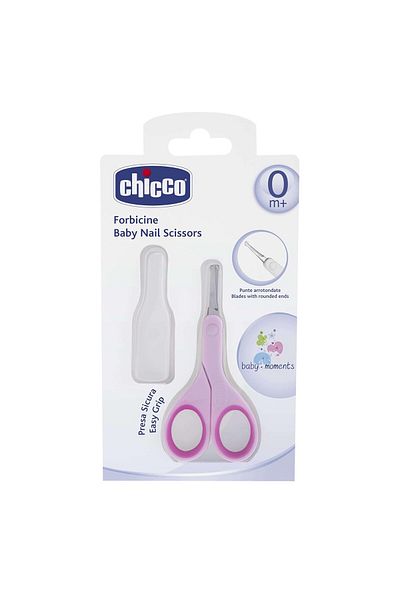 Chicco مقص أظافر وردي للأطفال