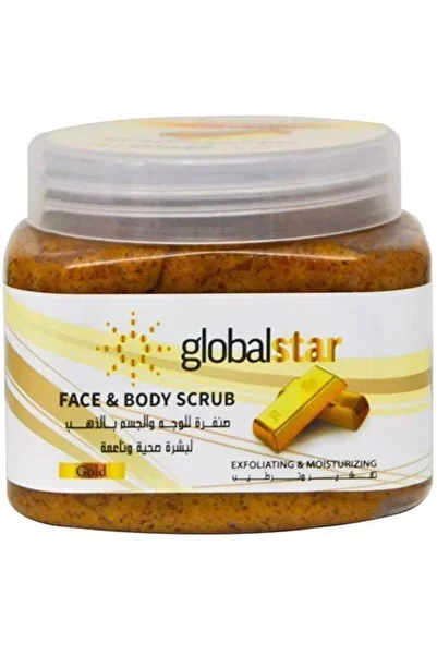 Globalstar Global Star Gold Face And Body Scrub, 500 Ml, Multicolour