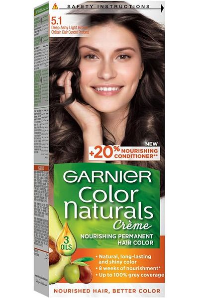 Garnier Color Naturals Creme Hair Color 5.1 Light Ash Brown