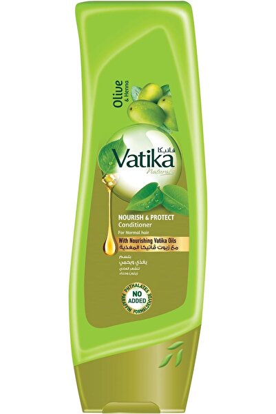 Vatika Naturals بلسم مغذي وواقي للشعر 400 مل | غني بالزيتون والحناء | مغذي لل...