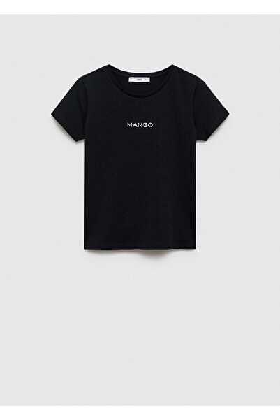 MANGO Siyah Kadın  T-Shirt 77120354