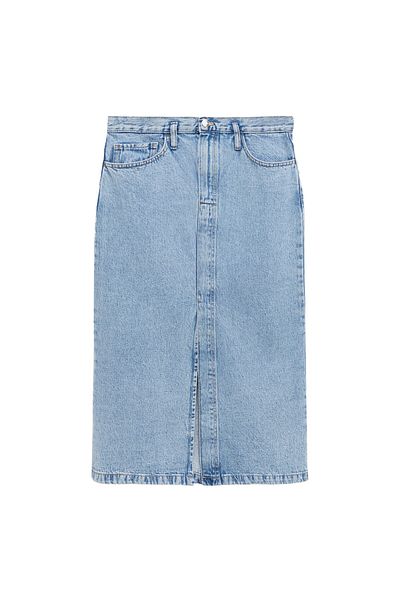 MANGO Light Denim Women's Skirt 77140364