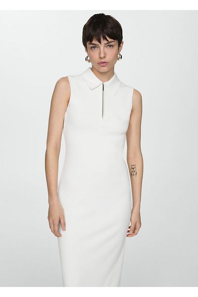 MANGO Natural Women's Dress 67937129
