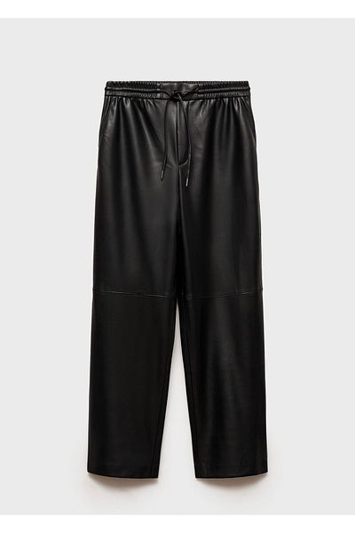 MANGO Women's Black Pants 77275648