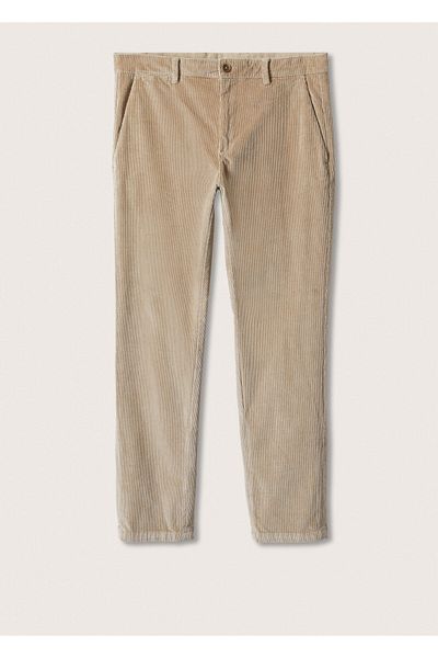 MANGO Men's Beige Trousers 27110033