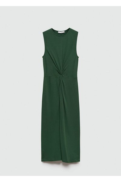 MANGO Woman Πράσινο γυναικείο φόρεμα 77100368