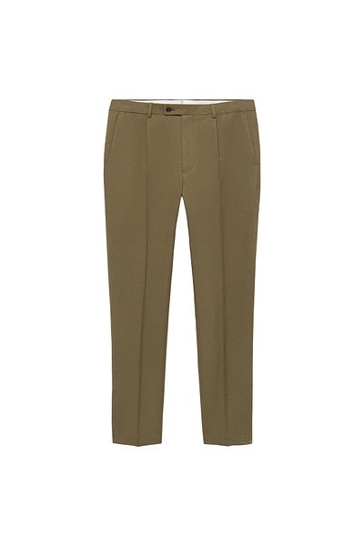 MANGO Khaki Men's Trousers 77100590