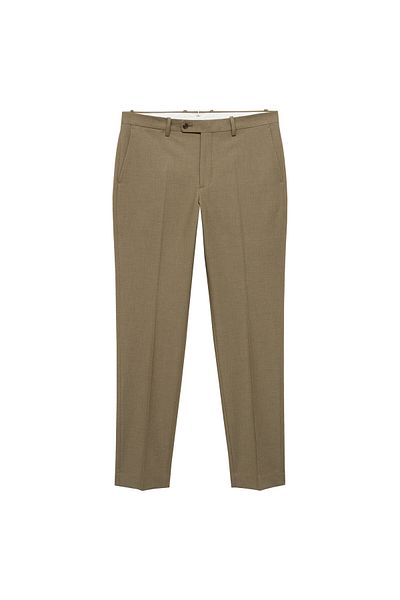 MANGO Ανδρικό πράσινο παντελόνι 77200588