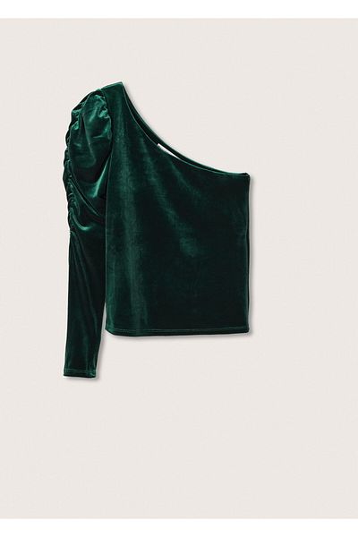 MANGO Woman Γυναικείο T-Shirt Sise Green 17039078 -49