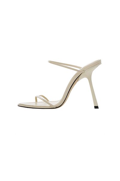 MANGO Sandały damskie w kolorze nude 67038655