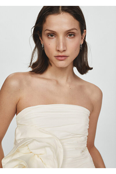 MANGO Kirik Beyaz Kadın  Büstiyer 67086345