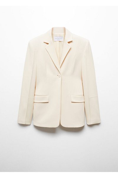 MANGO Woman Természetes női blézerkabát 67038659