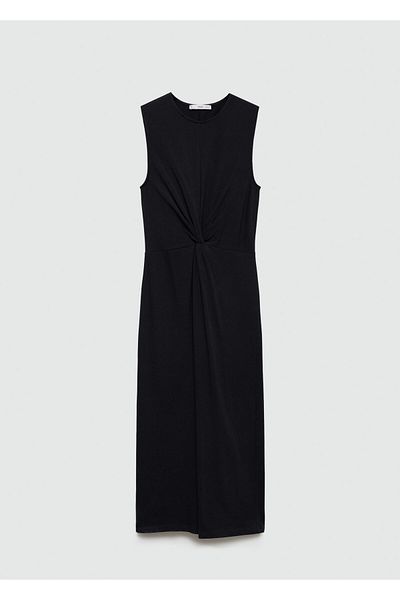 MANGO Woman Black Women's Dress 77100368