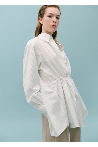 MANGO Cămașă de damă Kirik White 67048656