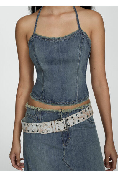 MANGO Woman Mavi Kadın  Büstiyer 67097916