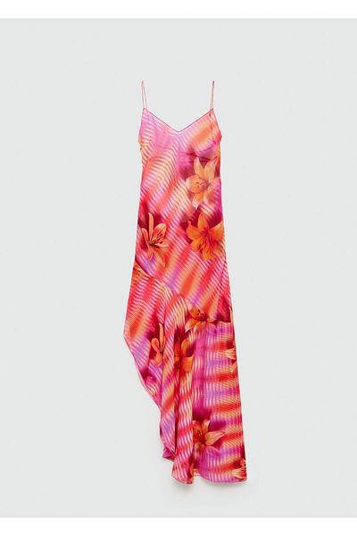 MANGO Woman Ροζ Γυναικείο Φόρεμα 77030629