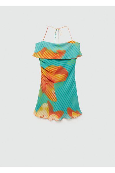 MANGO Woman Γυναικείο Πράσινο Φόρεμα 77040628