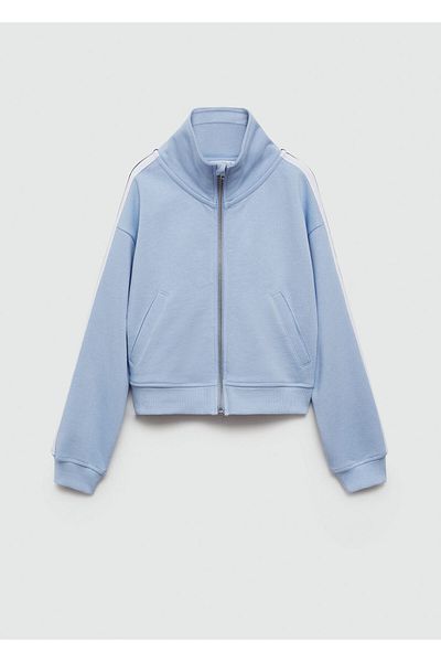 MANGO Sky Blue Girl's Sweatshirt 67087143