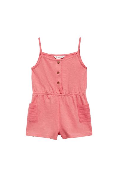 MANGO Baby Girl Coral Jumpsuit 67047921