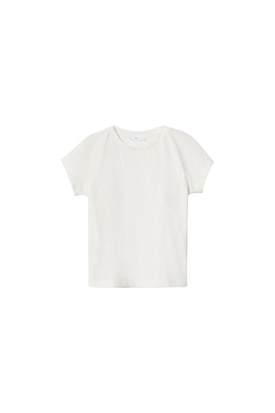 MANGO Off White Γυναικείο T-Shirt17084058
