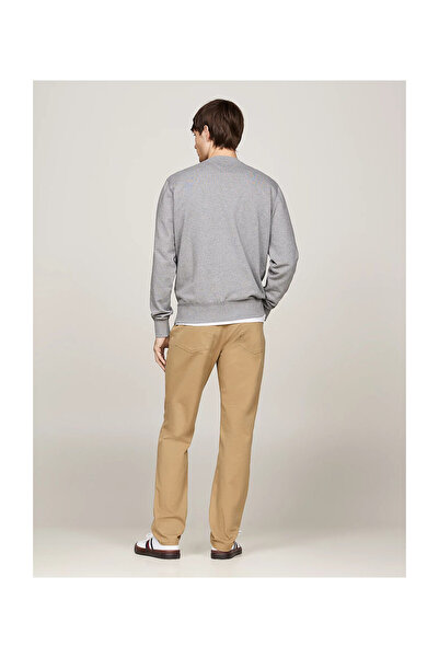 Tommy Hilfiger Grünes Terry-Sweatshirt mit Rundhalsausschnitt für Herren – ESSENTIAL