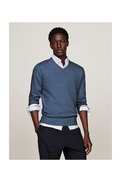 Tommy Hilfiger Βασικό βαμβάκι με λαιμόκοψη