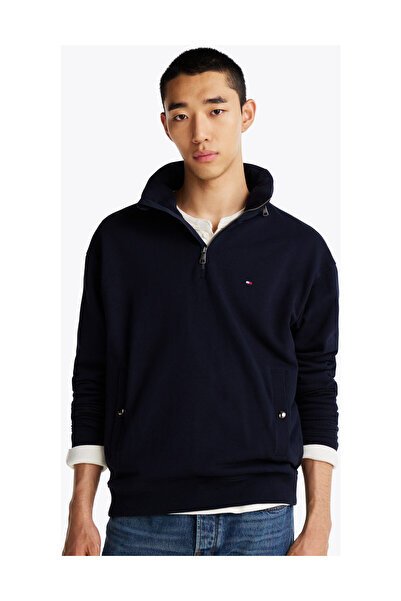 Tommy Hilfiger ESSENTIAL TERRY - Ύφασμα με φερμουάρ 1/4