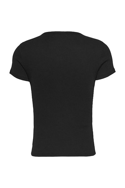 Tommy Hilfiger TJW SLIM BUTTON RIB C-NECK SS