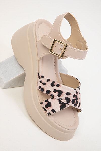 SOHO Beige-Leopard Women's Sandals 20380
