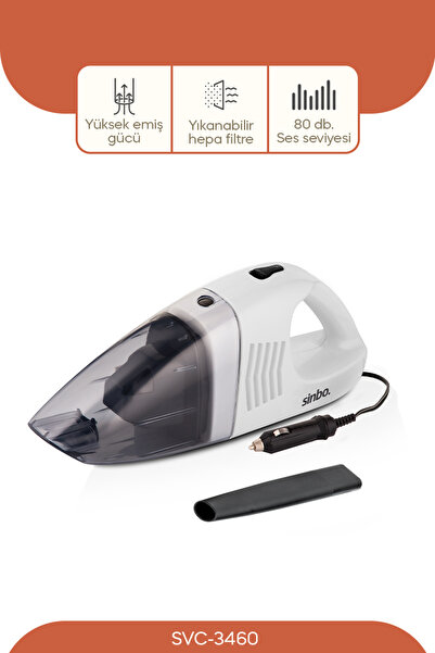 Sinbo سينبو 3460 - مكنسة كهربائية للسيارة الرطبة والجافة مع مدخل ولاعة السجائر