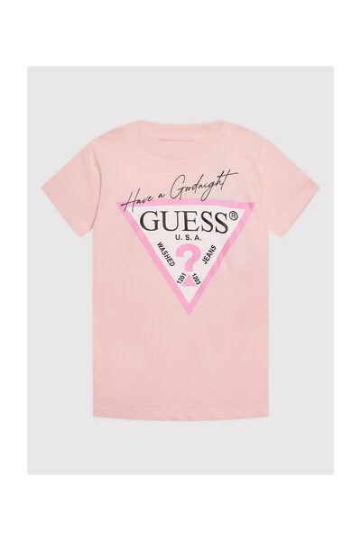 Guess Růžové a šedé dětské pyžamo