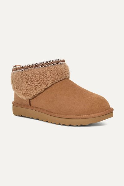 UGG Dámské kotníkové kožešinové stylové boty a botičky s vysokou podrážkou 1158263 -TABA
