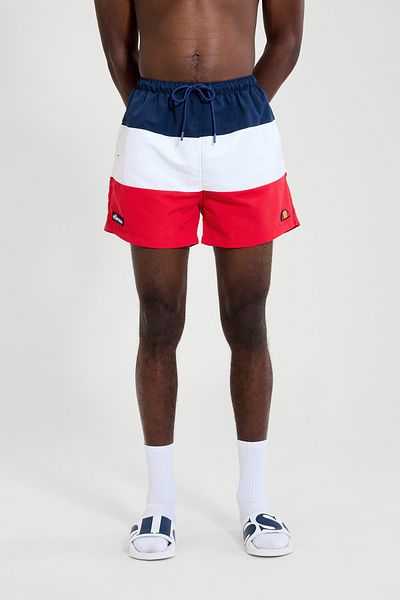 Ellesse Herren-Badeshorts – Marineblau/Weiß/Rot