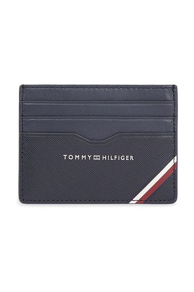 Tommy Hilfiger Pánská tmavě modrá peněženka – hladký povrch, více slotů na karty, logo značky Am0Am11583-Dw6