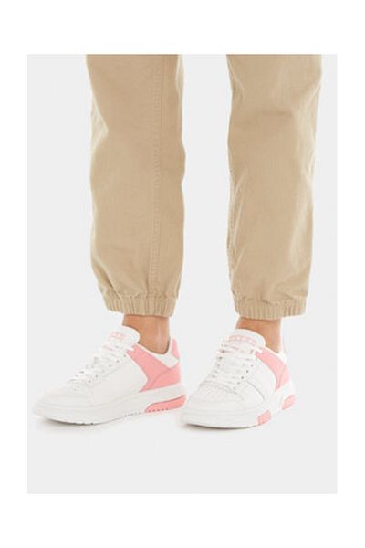 Tommy Hilfiger Bílo - růžové dámské tenisky En0En02475Tic
