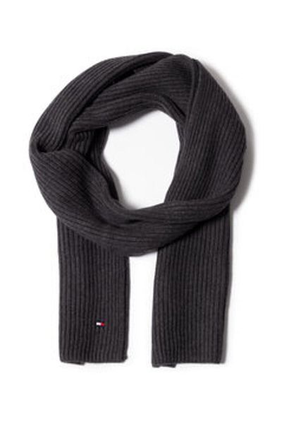 Tommy Hilfiger Pánsky šedý šál Pima Bavlnený šál AM0AM06546
