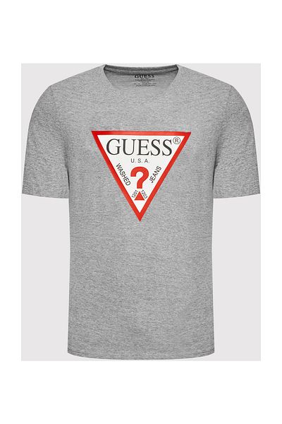 Guess Pánské černé tričko - originální logo CN SS