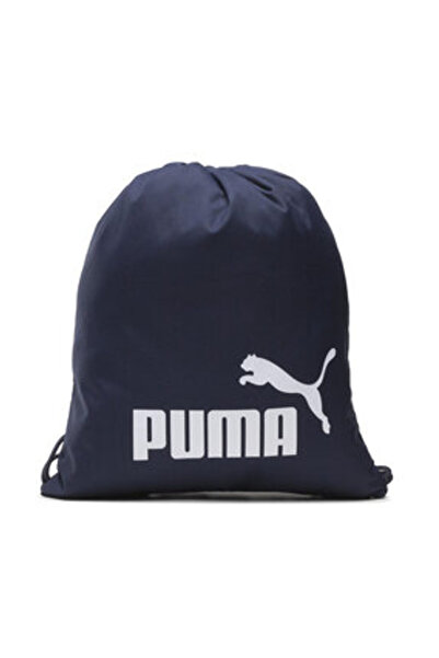Puma Phase Gym Sack - námořnická modrá sportovní taška se stahovací šňůrkou