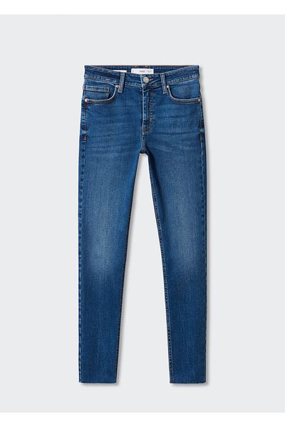 MANGO Woman Dark Denim Women's Jeans 57140313
