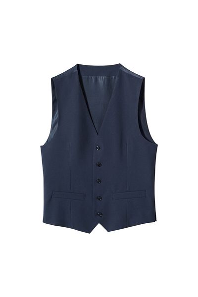 MANGO Man Ανδρικό γιλέκο Navy Blue47060812