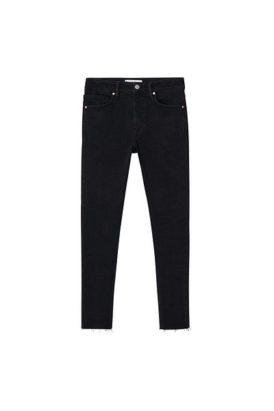 MANGO Woman Black Denim Women's Jeans 37284002
