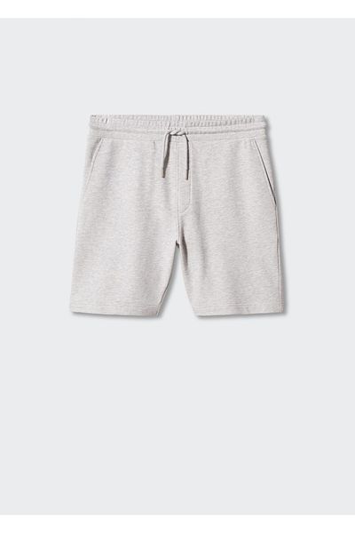 MANGO Pantaloni scurți și bermude gri deschis pentru bărbați - 47975919