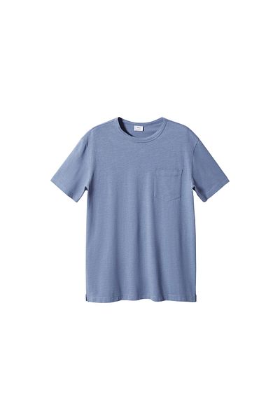 MANGO Man Ανδρικό μπλουζάκι πορσελάνινο μπλε -57040805